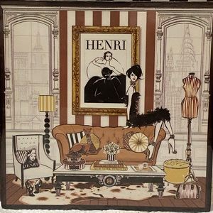 Henri Bendel- Megan Hess 4  NWOT Coasters